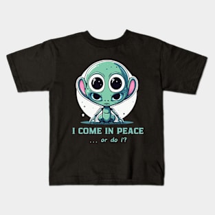 Hilarious Alien T-Shirt Design Kids T-Shirt